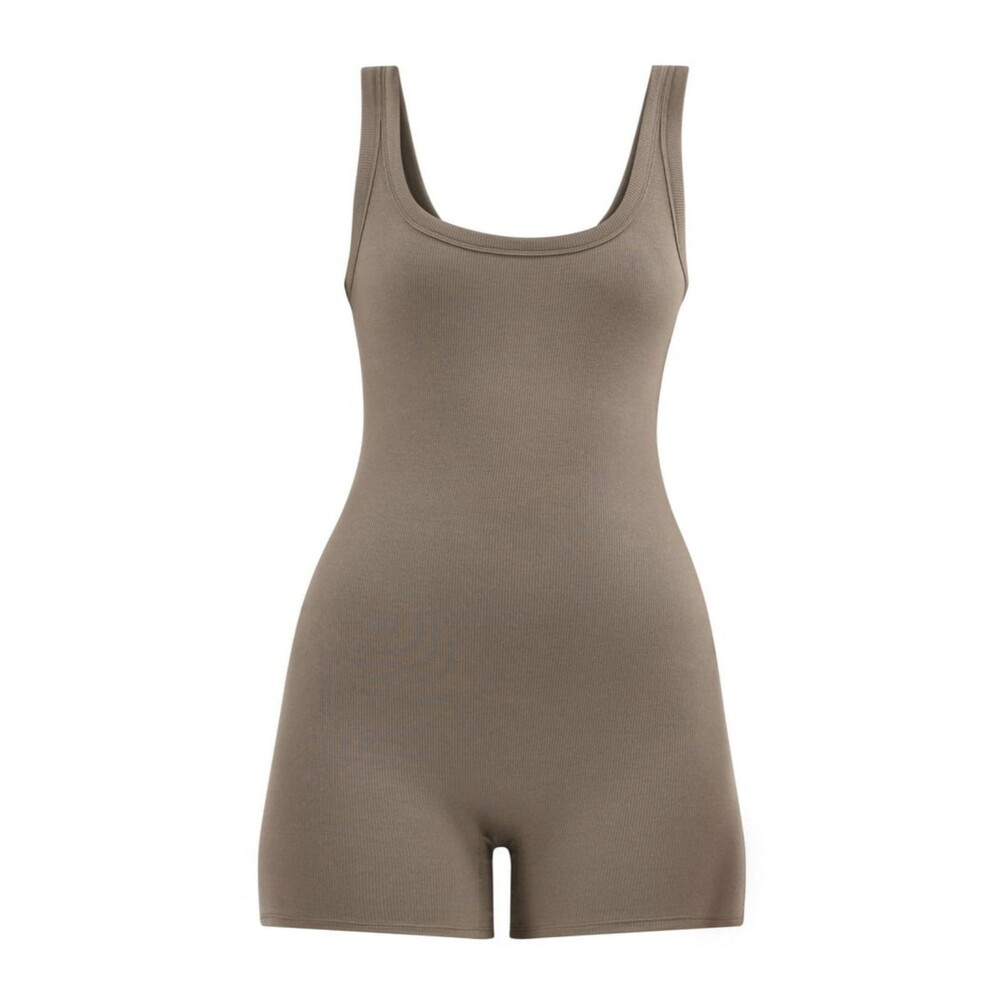 No Boundaries Cotton Stretch Ribbed Cozy Romper